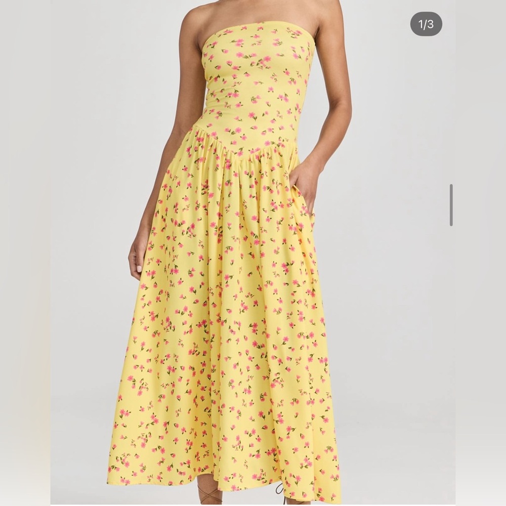 RESA Yellow Sundress Maxi Scoop Neck